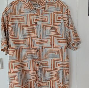 Two Men's Vintage Silk Tommy Bahama Shirts (L)